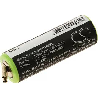 Batteri passer til Barbermaskine, Hårklipper Moser ChroMini 1591, 1591B, Type 1591-0061 m.fl.