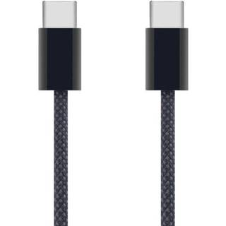 Linocell Flettet USB-C til USB-C-kabel 240 W - Sort 2m