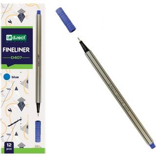 Finliner pen D407 artist Blå