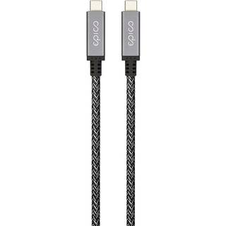 Epico Thunderbolt 4 - Flettet USB-C til USB-C Kabel - 1.5 m - Grå