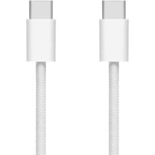 Linocell Flettet USB-C 2.0-kabel - 60 W - Hvid - 0,5 m