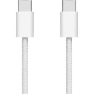Linocell Flettet USB-C 2.0-kabel - 60 W - Hvid - 0,5 m