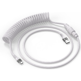 Snoet kabel: Hvid - white