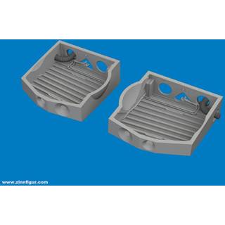 P-40 wheel bays PRINT EDUARD