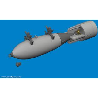 P-40 500lb GP British bomb PRINT EDUARD