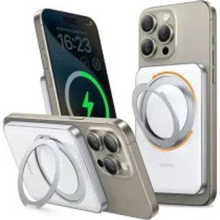TORRAS Magnetisk 15W Power Bank 5.000mAh m. Ståfunktion - Hvid