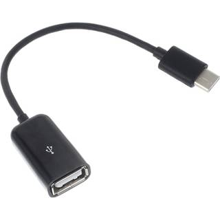 USB 3.1 Type-C / USB 2.0 OTG Kabel Adapter - 15cm - Sort