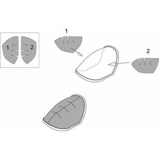 Me P1103 rocket fighter canopy mask (Brengun kit)