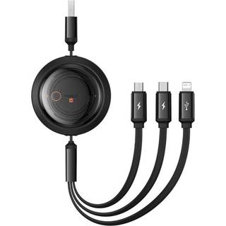 Baseus Free2Draw 100W multikabel USB til USB-C, belysning og MicroUSB