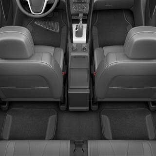 Motor Trend Vandt?tte bilgulvm?tter Universal Fit bilm?tter med f?rerh?lpude L?der bilt?ppegulvm?tter til SUV Van Sedan Truck Anti-Slip bagende t