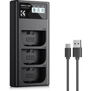 K&F Concept Triple battery charger LP-E6NH