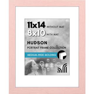 AmericanFlat 11x14 Billedramme med knust -resistent glas - passer 8x10 fotos med Mat eller 11x14 uden Mat - Hudson Collection - Uhyggeligt lyser?