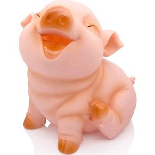 H&W Cute Pig Coin Money Bank Shatternproof Piggy Bank Creative Money Bank kan opbevare 1000 m?nter Bedste Bitrthday Gift Squint Piggy (WK7-D2)