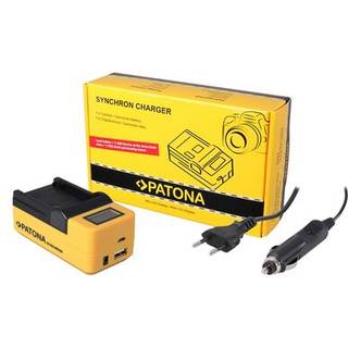 USB oplader til Canon BP727 BP-727 med LCD