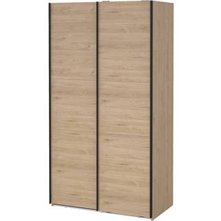 Como Garderobeskab 2 skydelåger 120 x 220 cm - Jackson Hickory