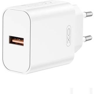 XO USB-oplader med QC 18W - kompakt hurtigoplader med USB-A