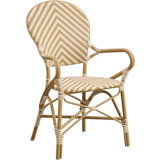 Sika Design, Isabell outdoor Stol med armlæn ivory/honey