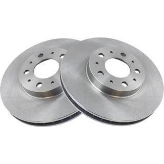 TRQ Front Brake Rotors Set Vent Compatible med 1994-1997 Volvo 850 1995-1997 960 1998-2004 C70 1998-2000 S70 1997-1998 S90 V70 V90