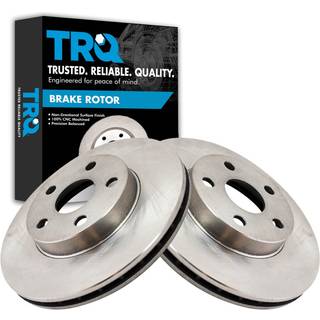 TRQ Front Brake Rotors Set Vent Compatible med 1990-1991 Toyota Celica
