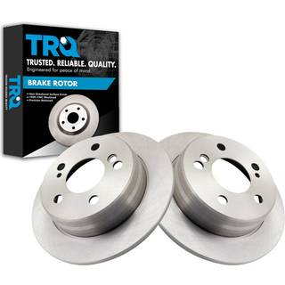 TRQ bageste bremseotorer Sæt solid kompatibel med 1984-1989 Mercedes-Benz 190d 1984-1993 190e 1987-1989 260e 1988-1989 300ce 1987-1993 300d 1986-