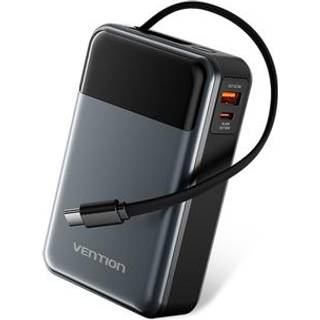 Vention FHYB0 20000mAh Power Bank med integreret USB-C-kabel - 65W