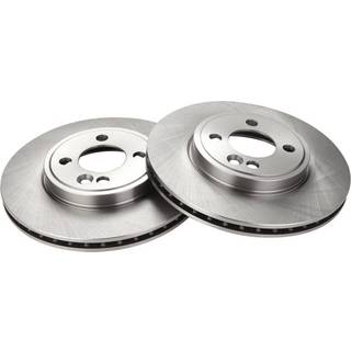 TRQ Front Brake Rotors Set Vent Compatible med 2007-2015 Mini Cooper