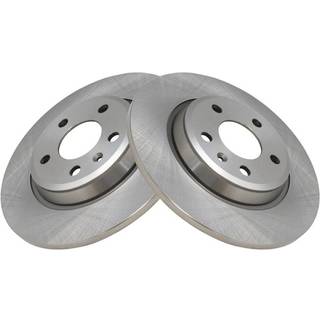 TRQ bageste skivebrems rotorpar indstillet til 09-18 Audi A4 / 09-16 A4 Quattro / 10-16 A5 / 08-17 A5 Quattro / 18 A5 Sportback / 12-15 A6 / 13-1