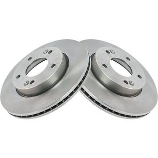 TRQ frontbremseotorer Set udluftet kompatible med Kia Soul 2010-2011