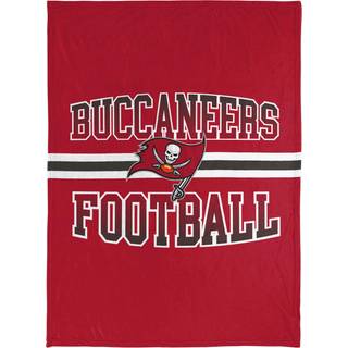 Foco NFL Micro Raschel Plush Throw Tæppe Stripe Logo 45 X 60 Tampa Bay Buccaneers