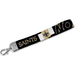Rico Industries NFL Fodbold New Orleans Saints Standard Wrist Lanyard Key Chain Cute Wristlet Strap Keychain Holder for Women Men Car Keys Id Bad
