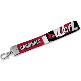 Rico Industries NCAA Louisville Cardinals håndled Lanyard Key Chain Cute Wristlet Strap Keychain Holder for Women Men Car Keys ID Badges Card Wal