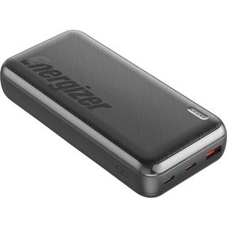 Energizer 20K Powerbank - 20W - 2xUSB-C PD + USB-A Powerbank - Sort - 20000 mAh