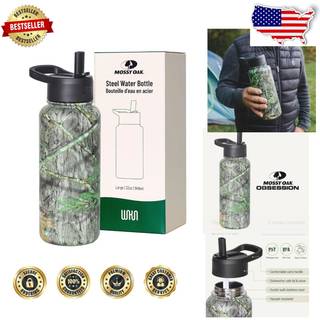 Wildkin Mossy Oak 32oz Kids Water Bottle - Lækagefast vakuumisoleret holdbar let rengøring - Besættelse