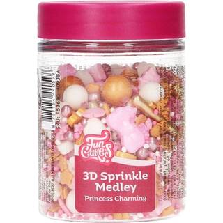FunCakes - Princess Charming 3D Sprinkle Medley, 70g