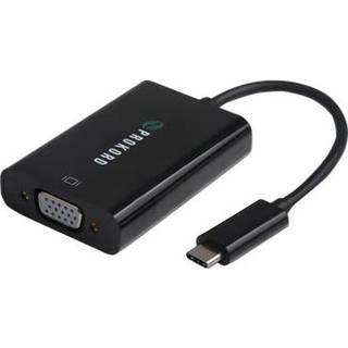 Prokord Usb-c - Vga Adapter 0.15m 2048x1152@60hz 0.15m. Usb C Vga (d-sub) Sort