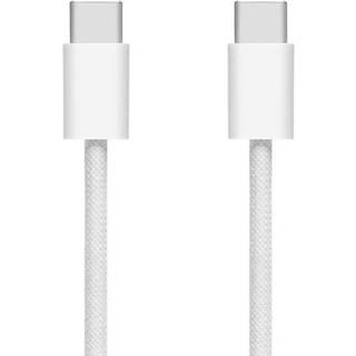 Linocell Flettet USB-C 2.0-kabel - 60 W - Hvid - 2 m