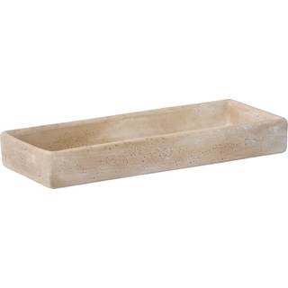 Bahne Interior - Aflang bakke, beige - 12x30cm