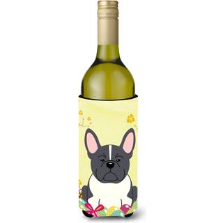 """"Caroline's Treasures BB6012LITERK P?ske Fransk Bulldog Vinflaske Drik Isolator Hugger 750ml Multicolor""""