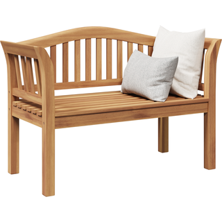 Havebænk 120x53.5x85 cm Solid Teak