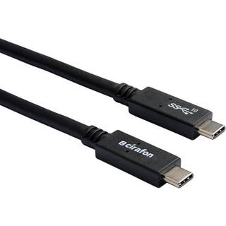 Cirafon Usb C-kabel Usb Certified (100w) 0.5m. Usb C Usb C Sort