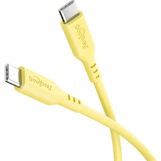 USB-C kabel | 1.5 m (60W) | Gul | PRIS-MATCH