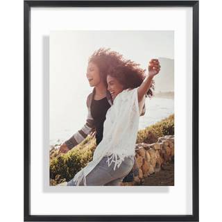 AmericanFlat Aluminium 11x14 Flydende billedramme med knust -resistent glas - Brug som 11x14 billedramme eller 8x10 billedramme - signatur float