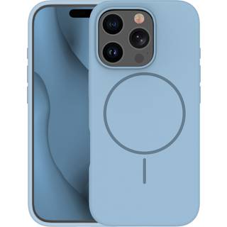 Silicone Thin Mag case for iPhone 16 Pro 6,3" light blue