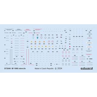 Bf 109G stencils