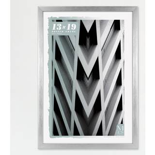 MCS Foundation 13x19 plakatramme traditionel s?lv lodret og vandret v?g h?ngende stor billedramme til fotosplakater og kunsttryk (1-pakke)