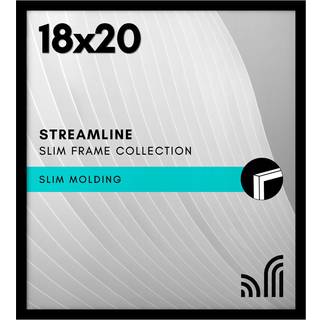 AmericanFlat 18x20 Picture Frame med poleret plexiglass - Streamline Collection - tynd grænsebilleder ramme til vægvisning - hængende hardware in