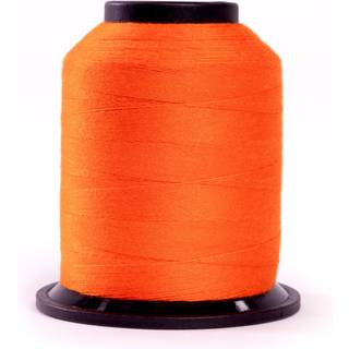 Finesse tråd solide farver | 100% polyester 3Ply 50WT | Trådkegler | 100% polyestertråd til quiltning og syning (Mandarin Orange 1 100 yards)
