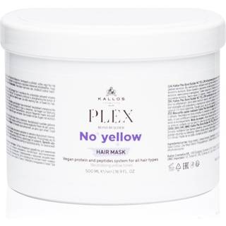 Kallos Plex No Yellow Hårmaske til at neutralisere gule toner 500 ml - 500 ml