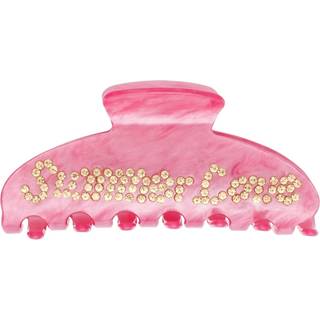 DARK Text Hair Claw "Summer Love" Bubblegum Pink