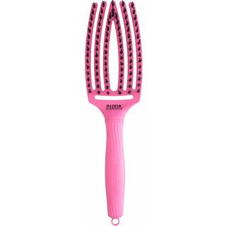 Olivia Garden Fingerbrush Boar & Nylon Hårbørste med børstehår af nylon og vildsvin Dolce Vita Pink Granita 1 stk. - 1 stk.